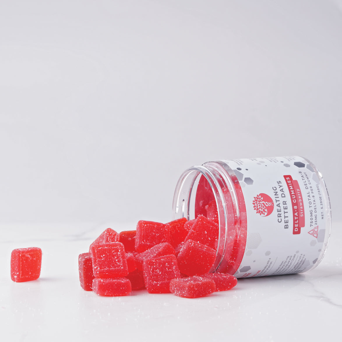 Strawberry Delta 8 Gummies 750 MG