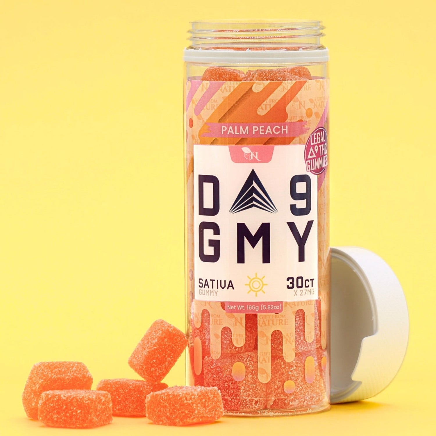 DELTA 9 GUMMIES - 30CT Palm Peach 810mg (15mg ea.) – SATIVA