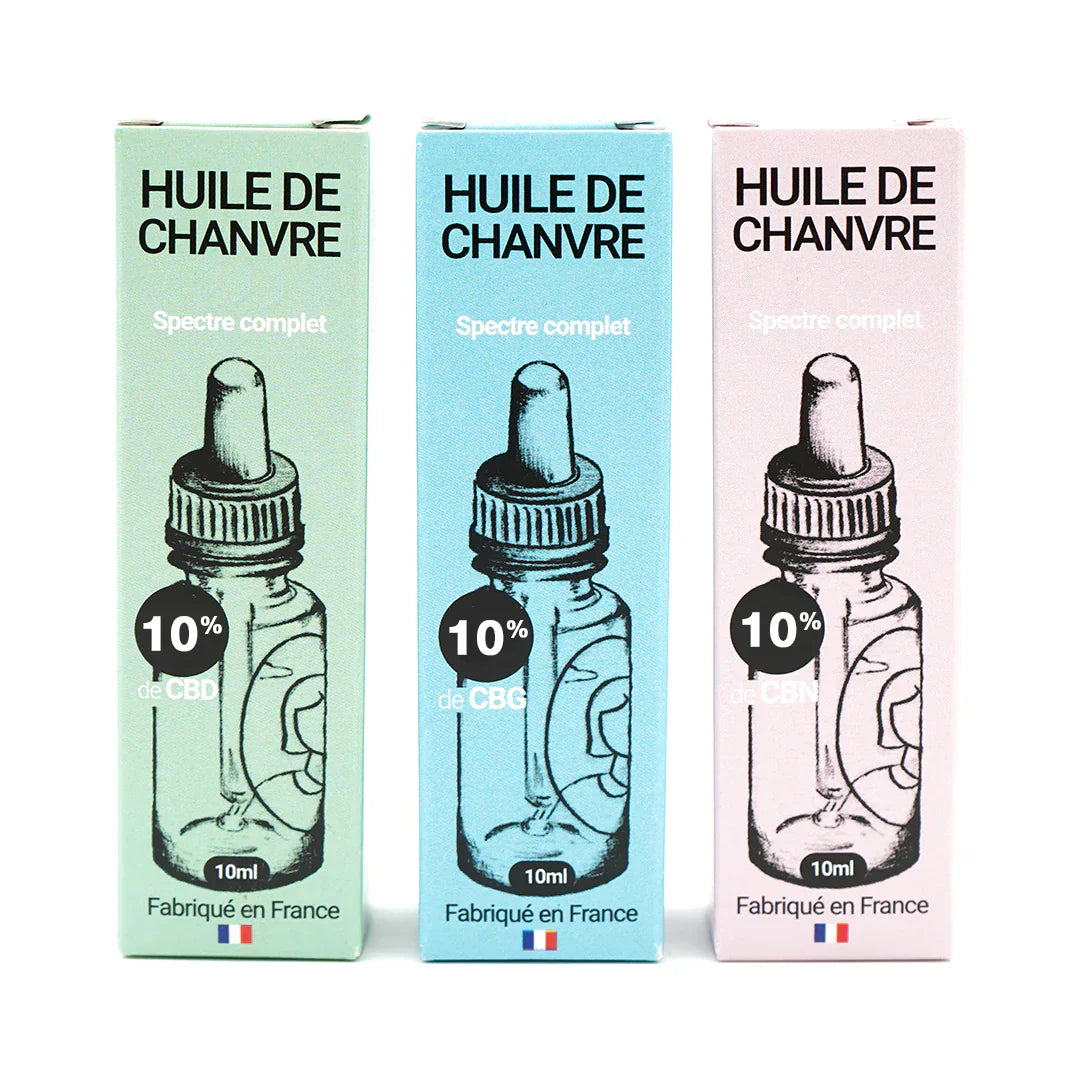 MAMA KANA CBD Pack Découverte Huiles 10% 💧
