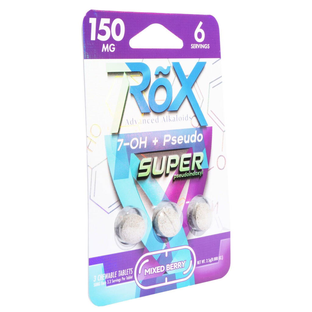7RõX 7Hydroxy + Pseudo Tablets 50mg 3pc – Mixed Berry
