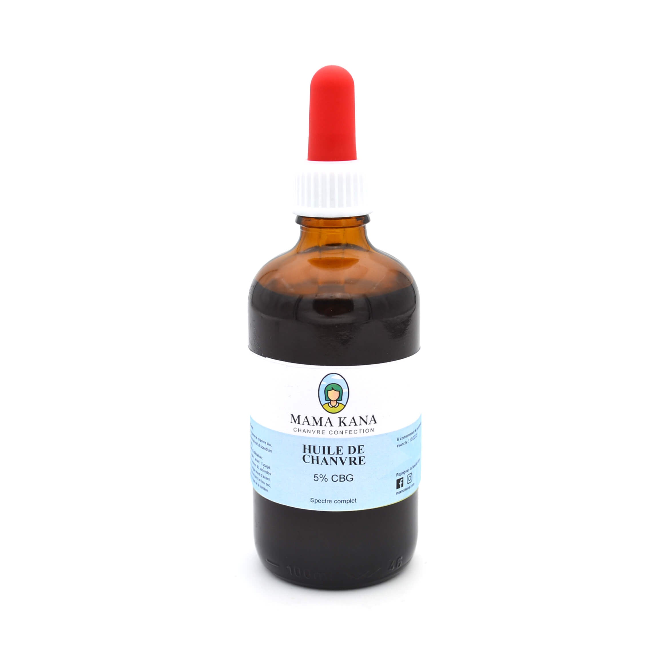 MAMA KANA CBD Huile de Chanvre CBG 5% + CBD 5% 🇫🇷