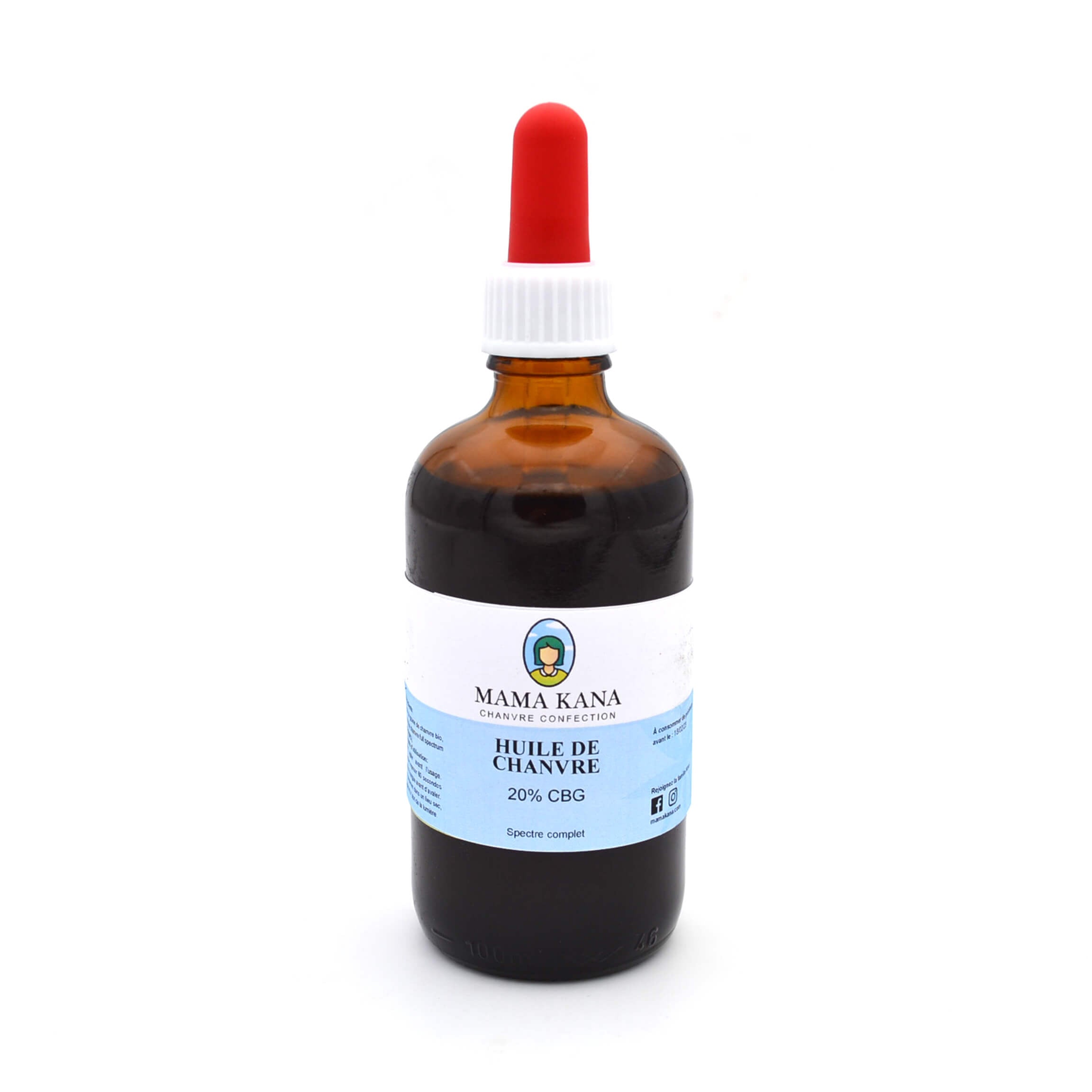 MAMA KANA CBD Huile de Chanvre CBG 20% + CBD 5% 🇫🇷