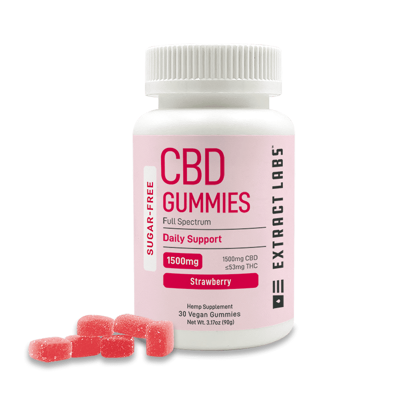Sugar Free CBD Gummies | Daily Support | Strawberry