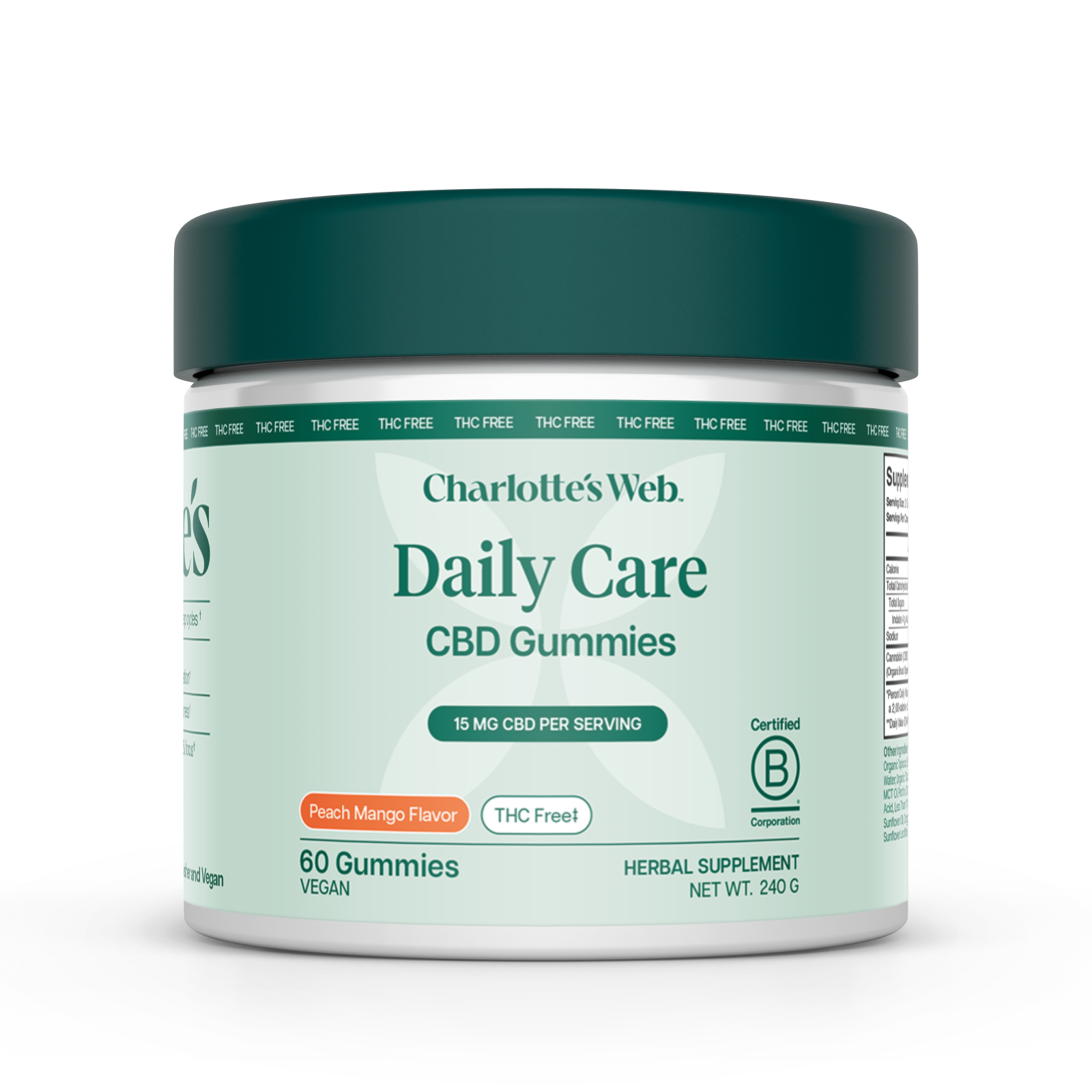 Charlotte's Web Daily Care THC-Free CBD Gummies