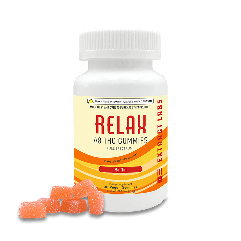 Extract Labs Delta 8 Gummies | Relax Gummies | Mai Tai