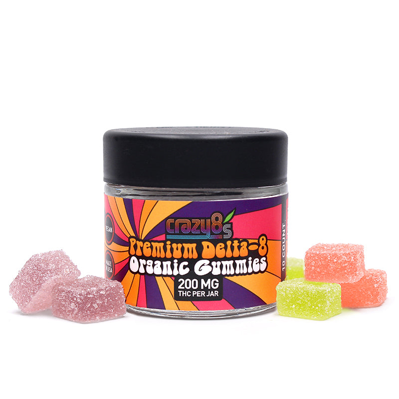 Vegan and Organic Delta 8 Gummies – 10mg, 20mg and 50mg