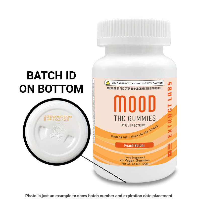 Extract Labs Delta 9 Gummies | Mood Gummies | Peach Bellini