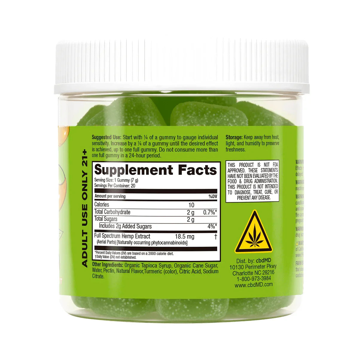 cbdMD Delta 9 THC Max Dose Nano Gummies