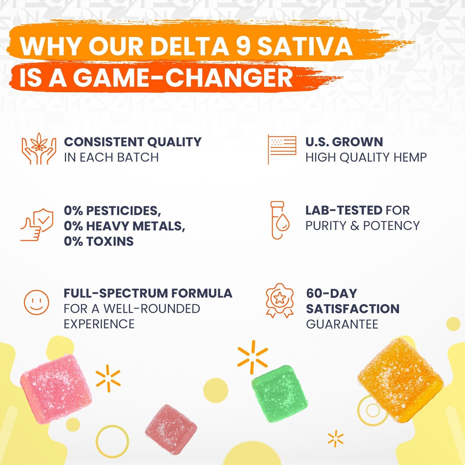 DELTA 9  GUMMIES - 30CT Blue Champagne 810mg (15mg ea.) – SATIVA