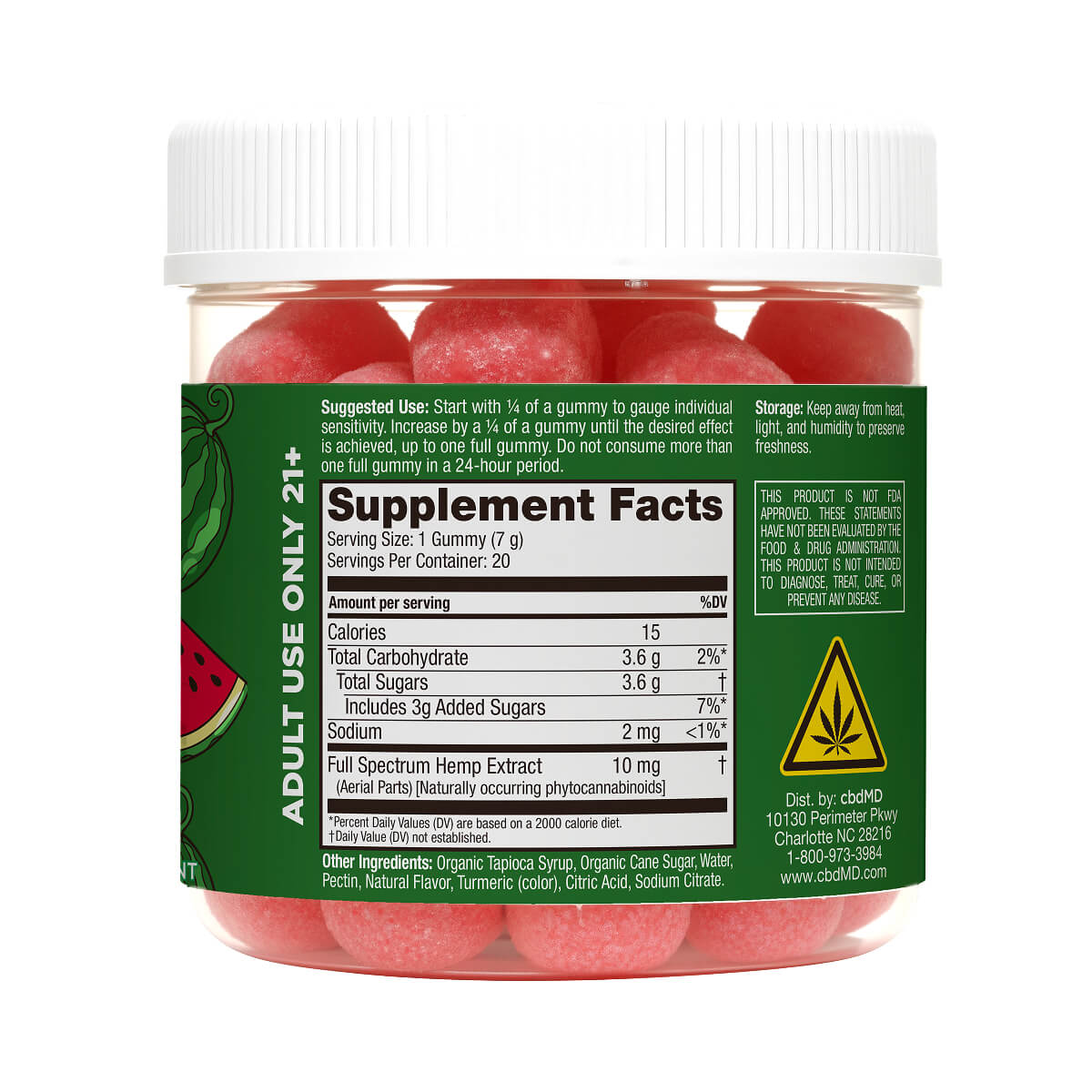 cbdMD Delta 9 THC Nano Gummies