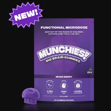 Delta Munchies Functional Microdose Gummies Big Brain