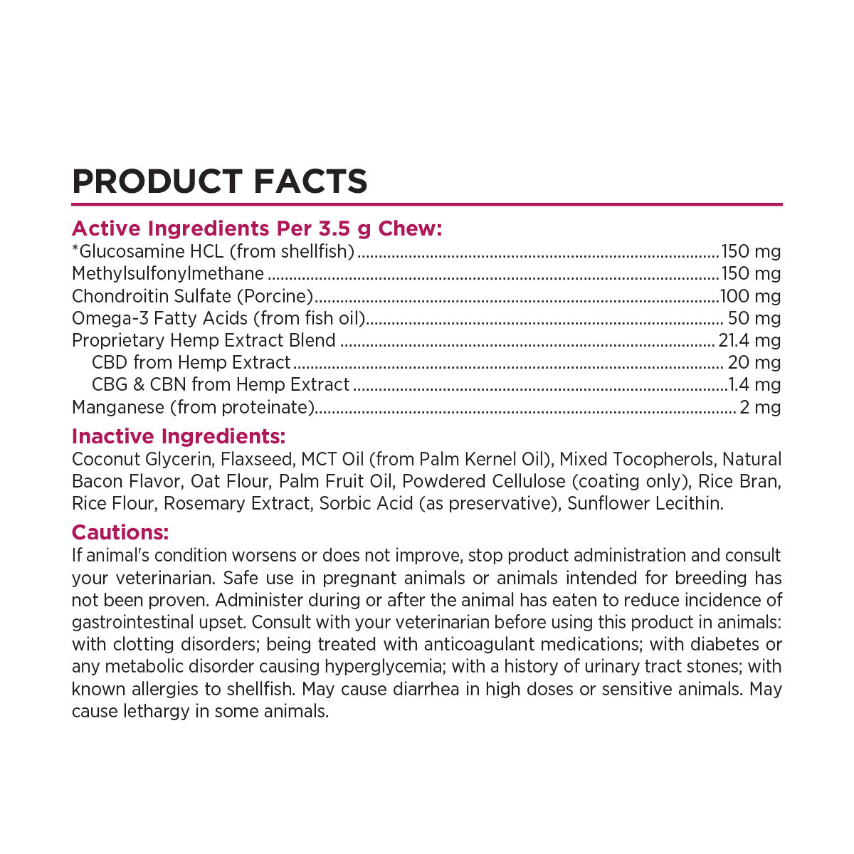 Paw CBD Broad Spectrum CBD Dog Hip + Joint Chews