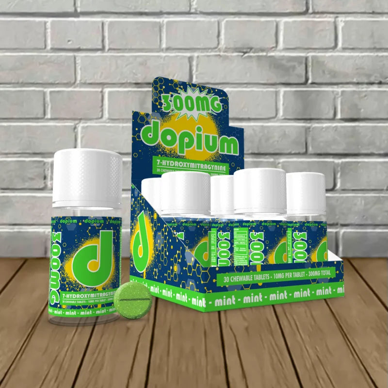 Dopium 7-Hydroxymitragynine Chewable Extract Tablets Full Case (9ct)