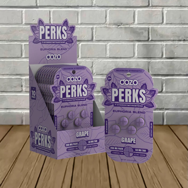 Dozo PERKS Extra Strength 7-OH Extract Tablets Full Case (10ct)