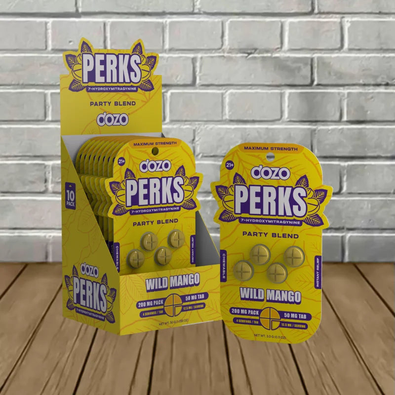 Dozo PERKS Extra Strength 7-OH Extract Tablets Full Case (10ct)