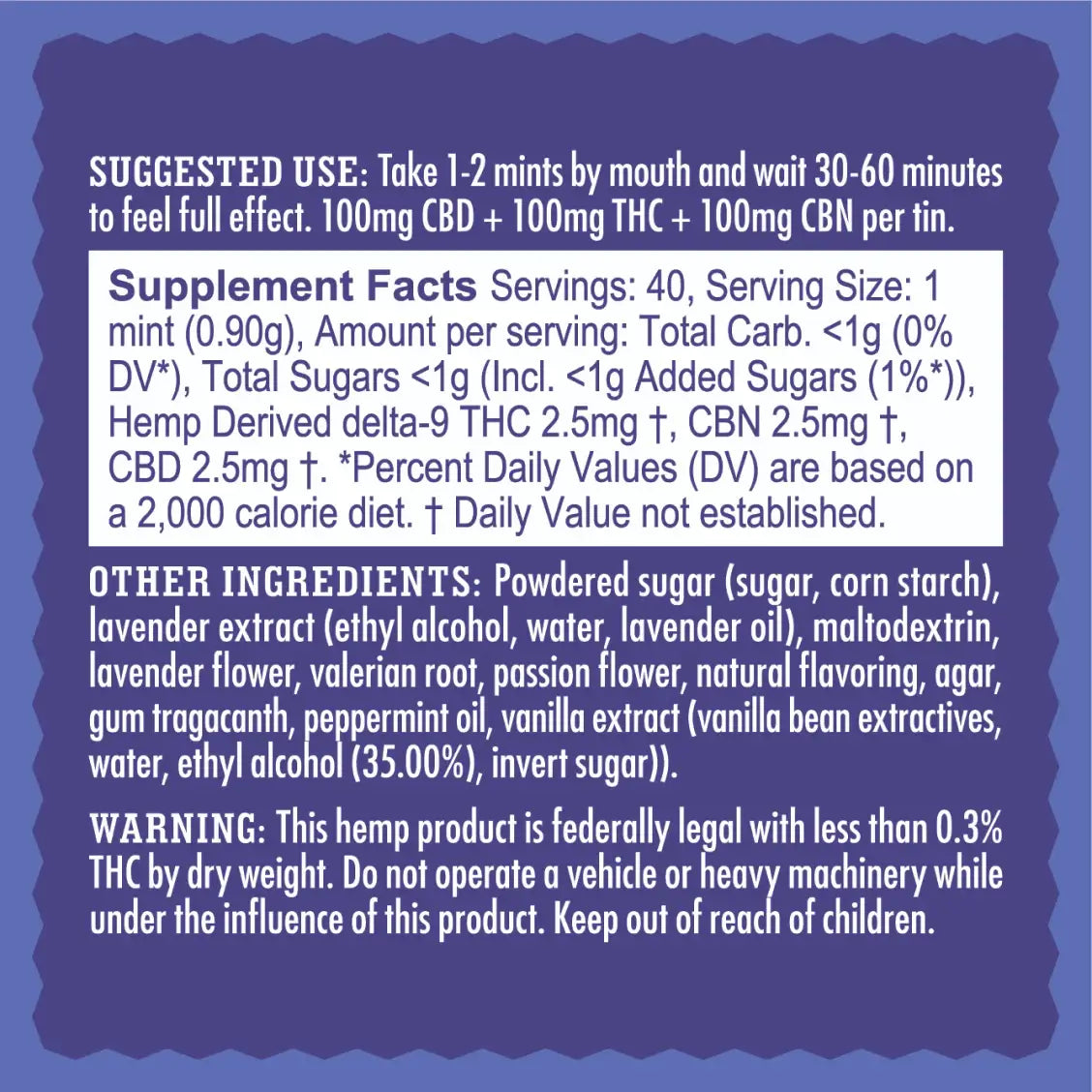 Mr. Moxey's Dream Lavender Mints