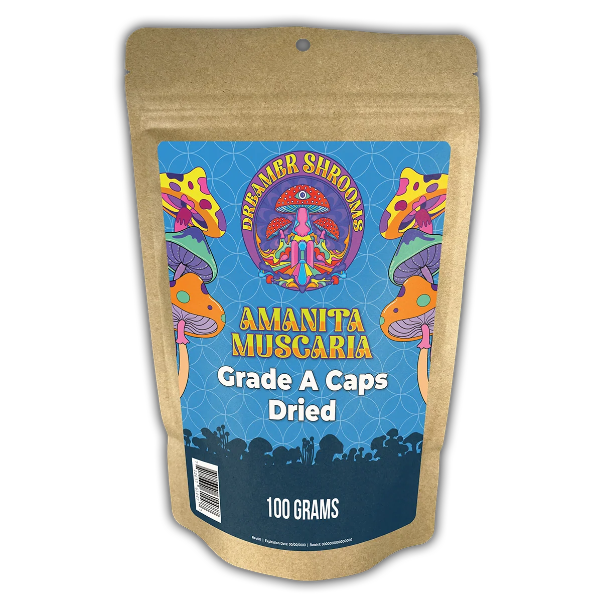 Amanita Muscaria Grade A Caps Dried