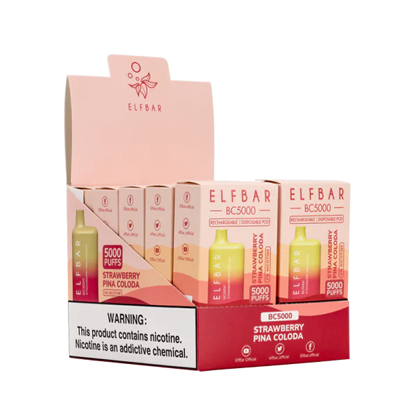 ELF BAR BC5000 Strawberry Piña Colada Limited Edition Disposable Best Sales Price - Disposables
