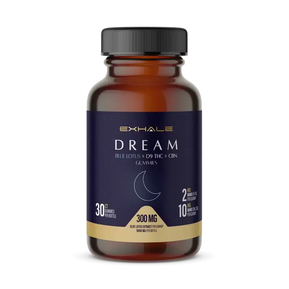 Exhale Blue Lotus Gummies (Blue Lotus + D9 + CBN + CBG)