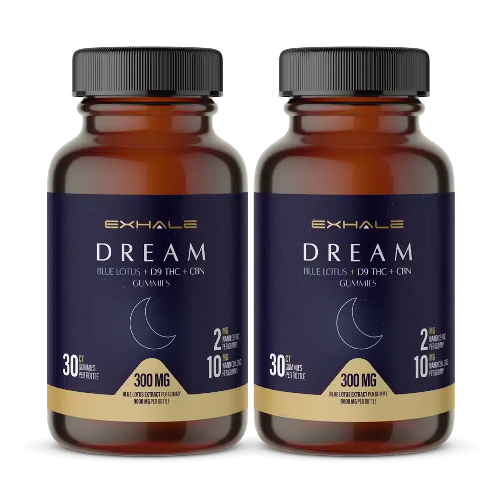 Exhale Blue Lotus Gummies (Blue Lotus + D9 + CBN + CBG)