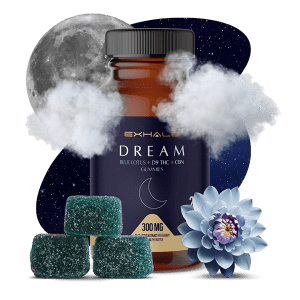 Exhale Blue Lotus Gummies (Blue Lotus + D9 + CBN + CBG)