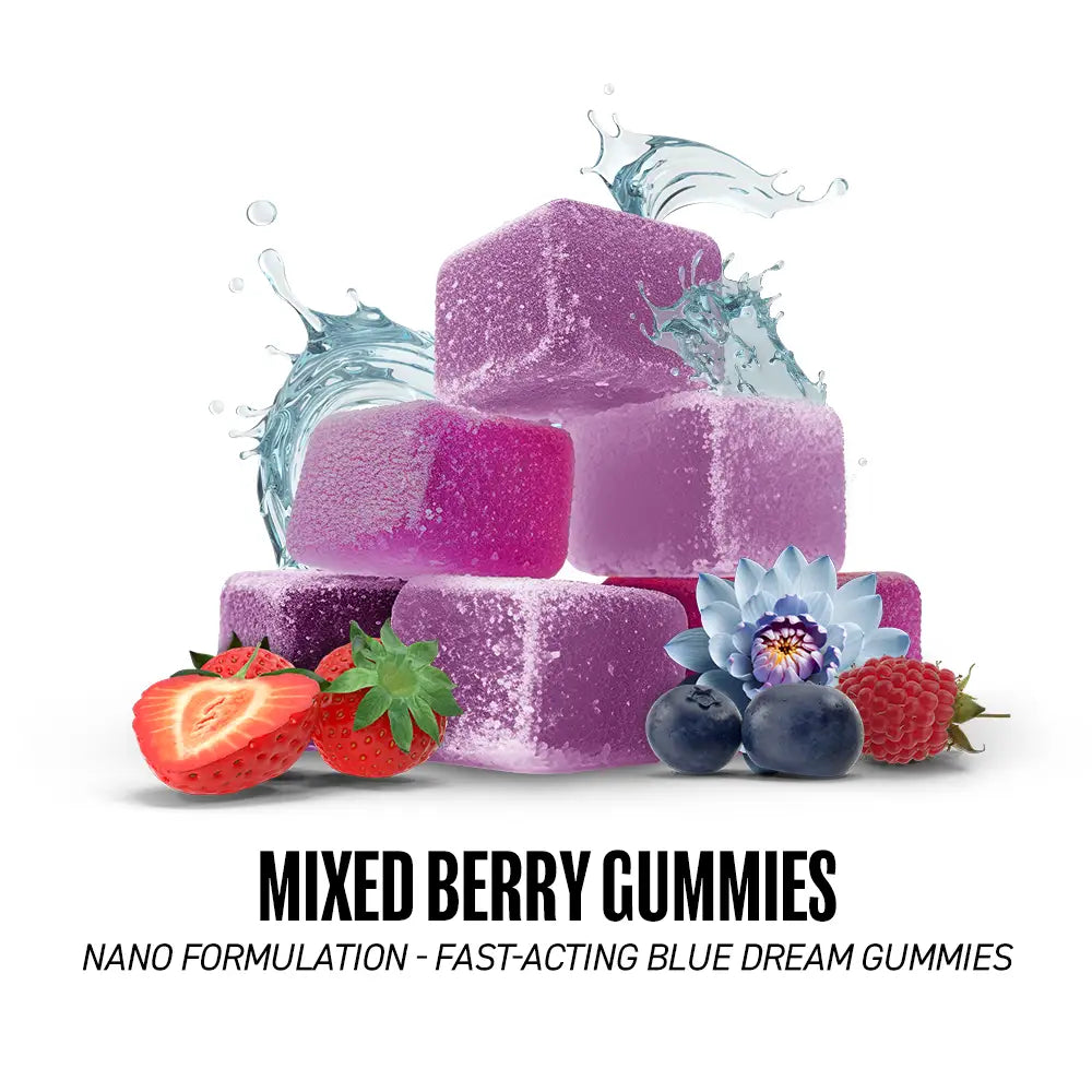 Exhale Blue Lotus Gummies (Blue Lotus + D9 + CBN + CBG)