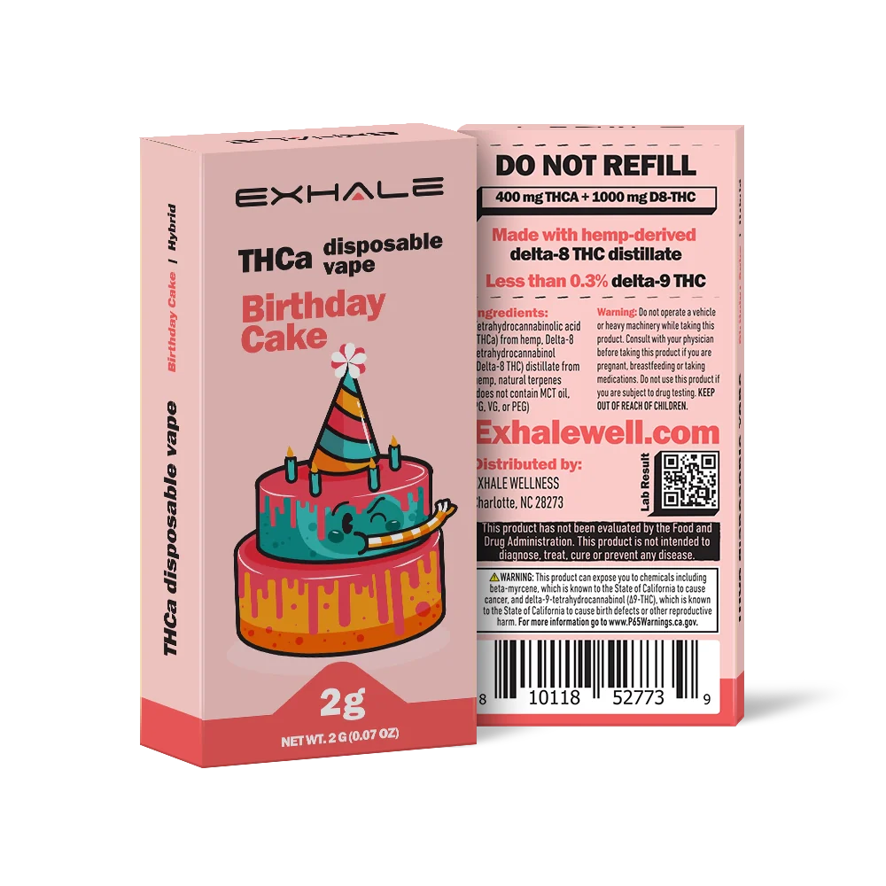 Exhale THC Liquid Diamond Disposable Vape - 2g