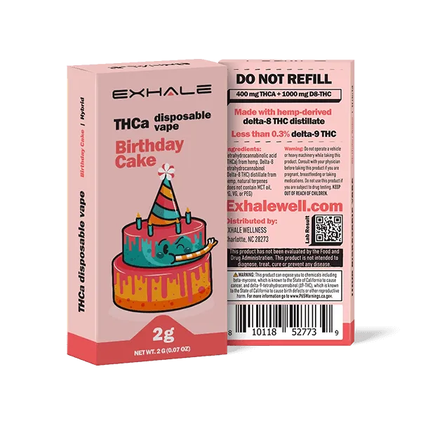 Birthday Cake THCA Disposable