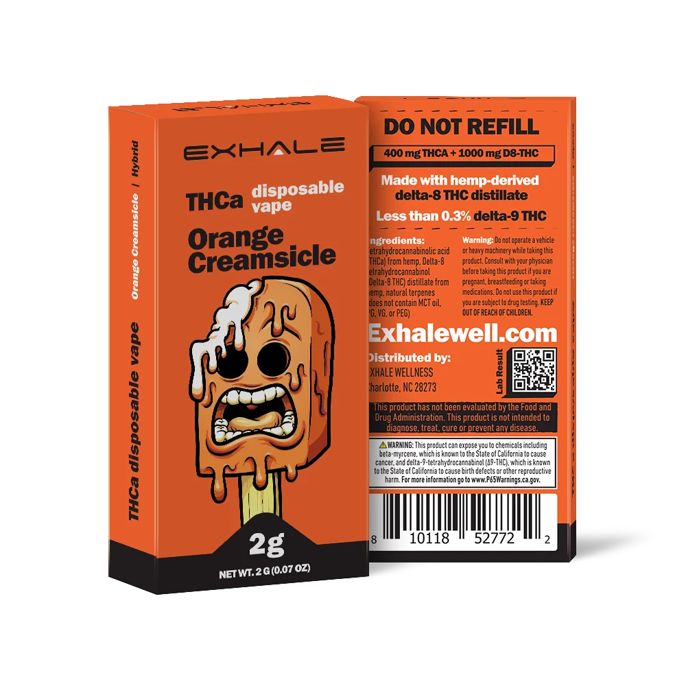 Exhale THC Liquid Diamond Disposable Vape - 2g