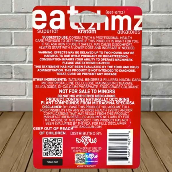 Exodus Eat Ohmz 7 Hydroxy Kratom Tablets