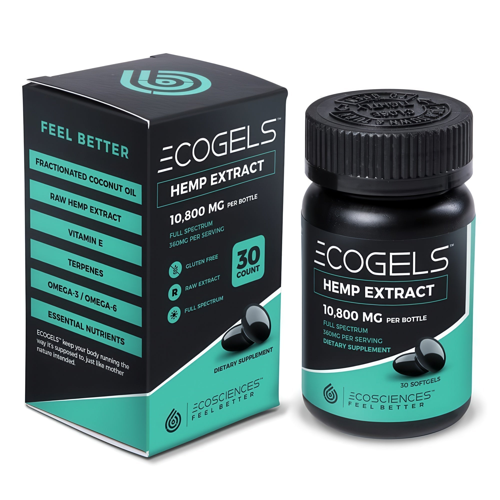 EcoGels CBD 750mg (25mg per capsule) 30 Capsules