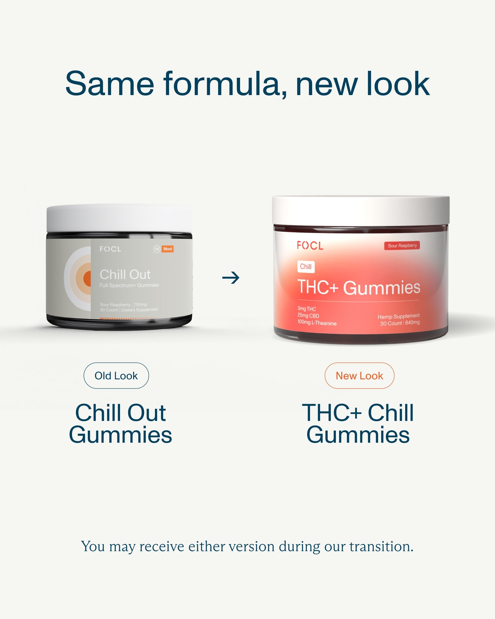 FOCL THC+ Chill 3mg Gummies