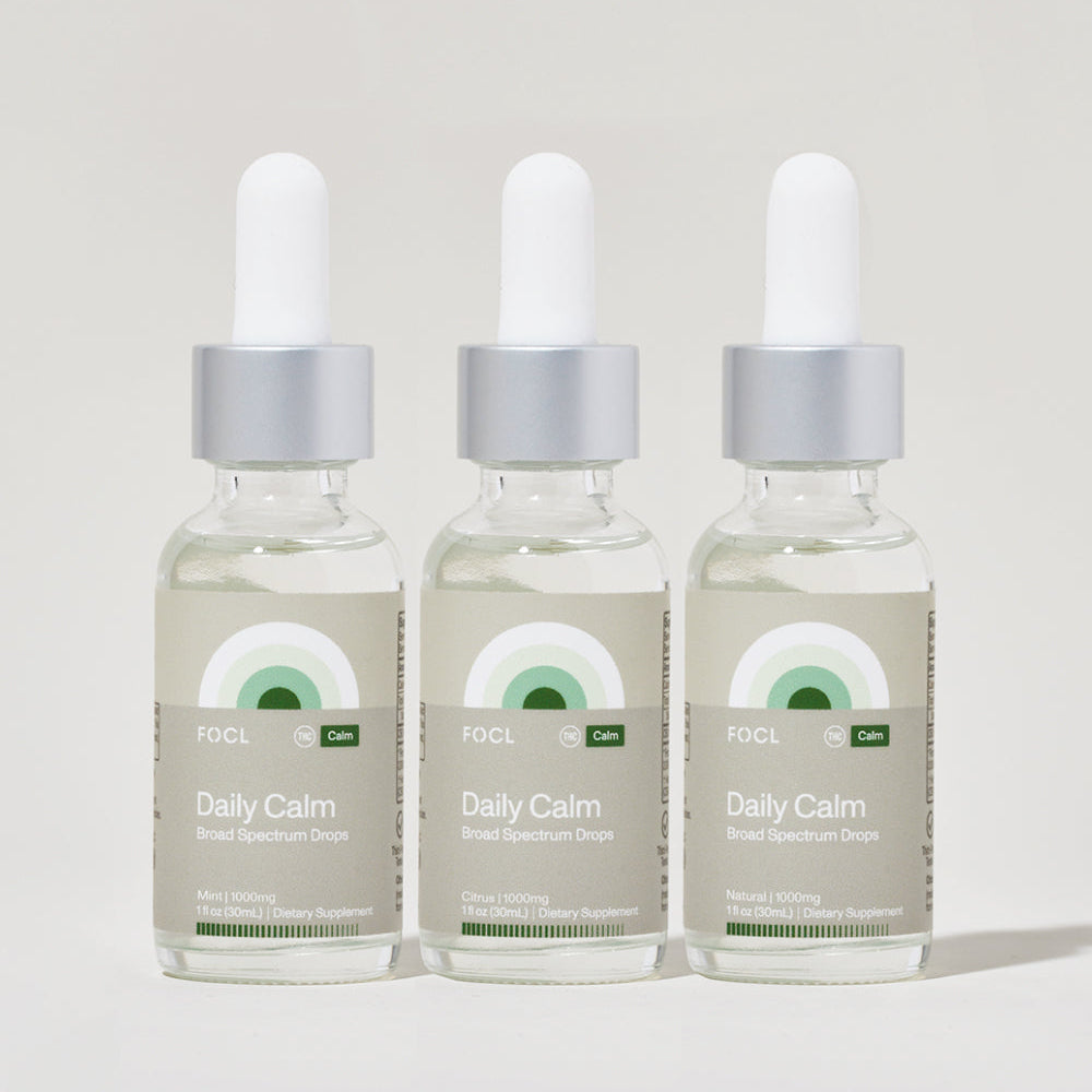 FOCL Daily Calm Broad Spectrum Drops - 1000mg Variety Pack