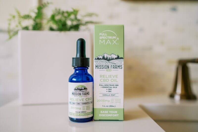 Mission Farms Full Spectrum Max Relieve CBD Oil