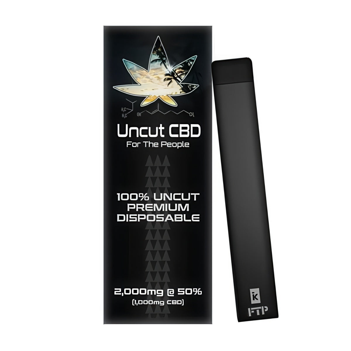 Uncut Disposable CBD Vape Pen - 1,000MG @ 50% | x1