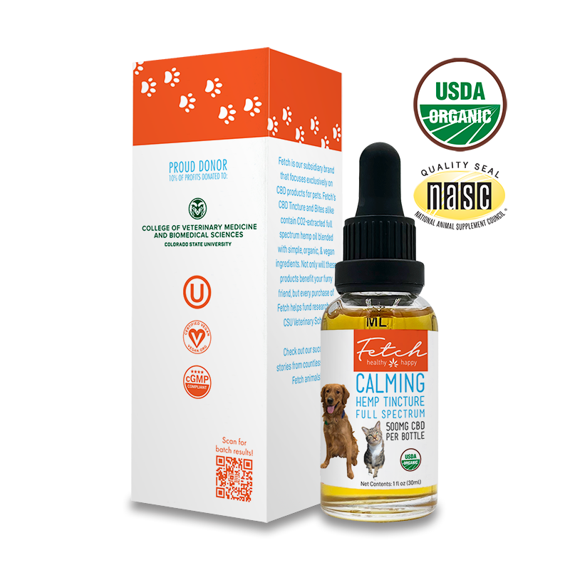 Extract Labs Organic Fetch Tincture | CBD Oil For Pets