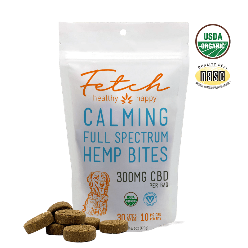 Extract Labs Organic Fetch Calming Hemp Bites | CBD for Dogs