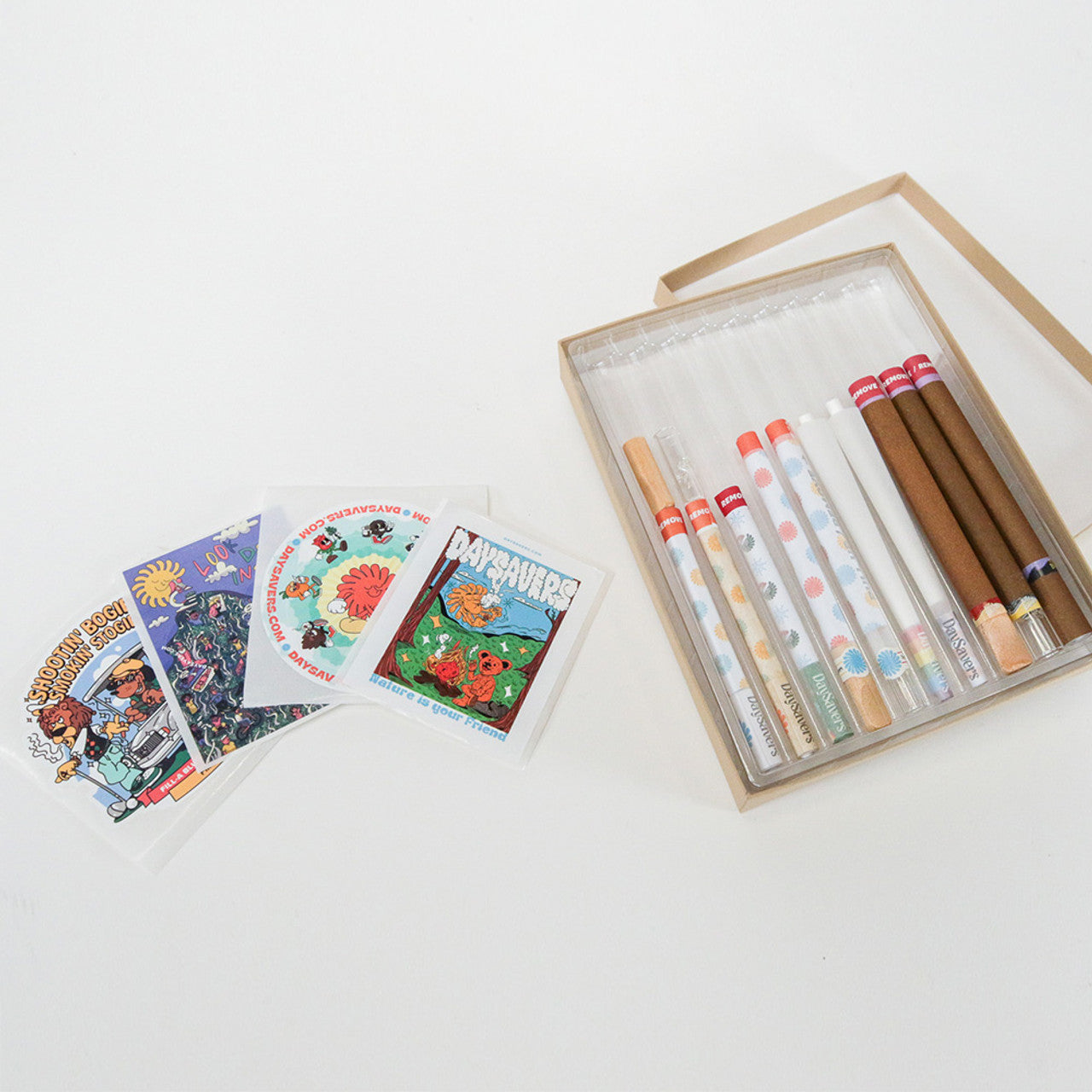 DaySavers Pre-Roll Expert Tester Sample Pack - Blunts, Tubes and Cones