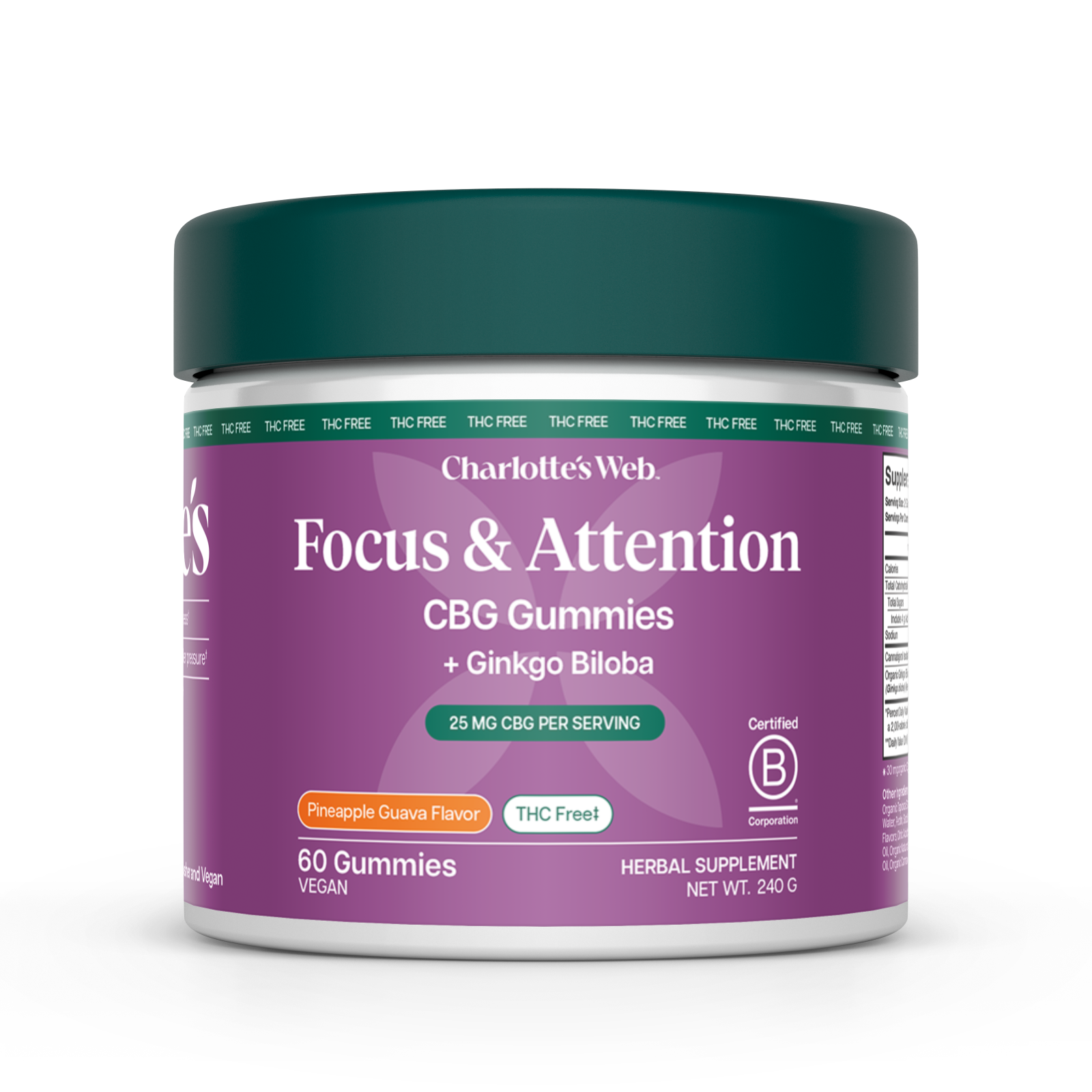 Charlotte's Web Focus & Attention CBG Gummies