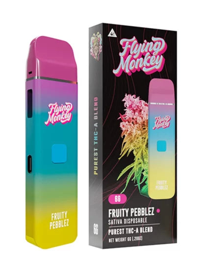 Fruity Pebblez Flying Monkey Purest THC-A Blend Disposable 6G Best Price