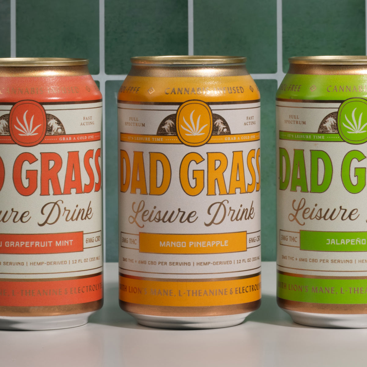 Dad Grass THC Drinks - Full Flight [Best Seller]
