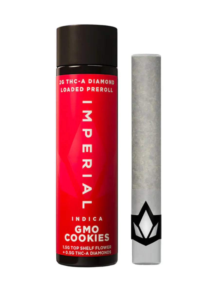 GMO Cookies Imperial THCA Diamond Loaded Pre-Roll 2G