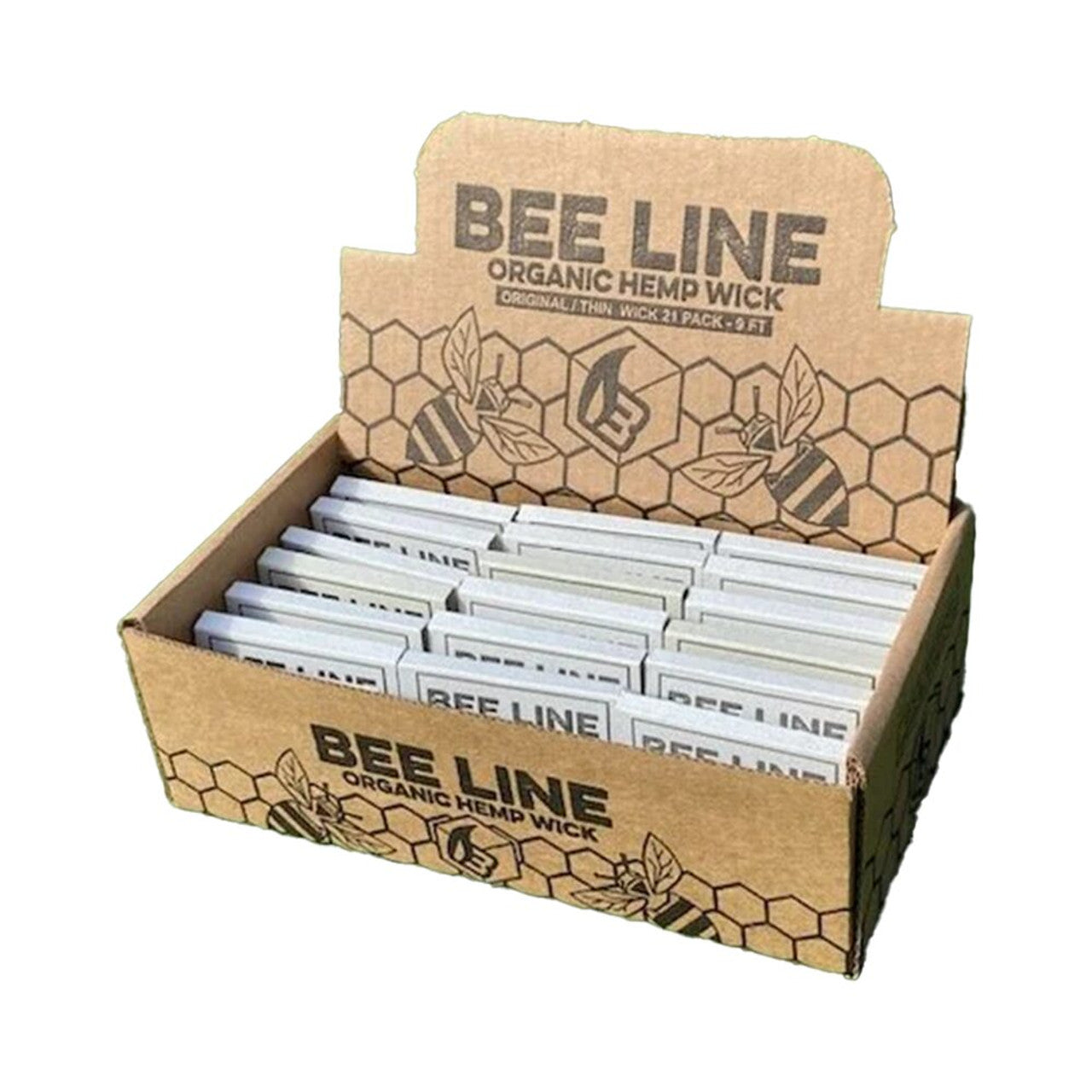 Bee Line (DSPLY 21pc)( Organic Hemp Wick)(9ft)