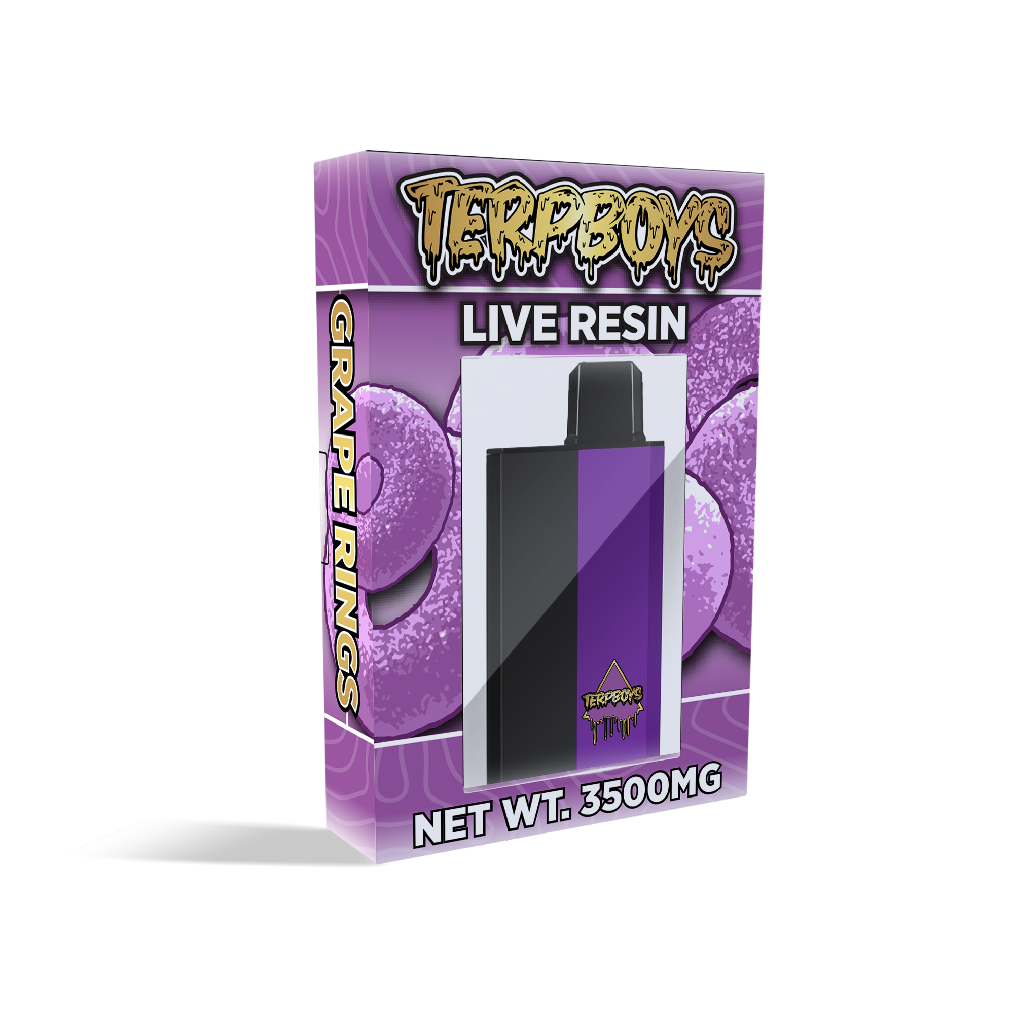 TerpBoys Grape Rings Indica Live Resin Vape (3.5G)