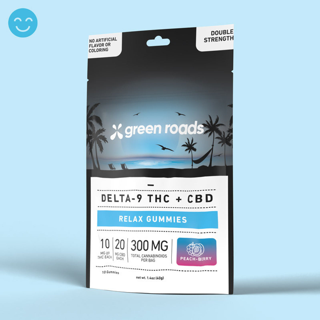 Peach-Berry THC Relax Gummies - (10ct) 300mg