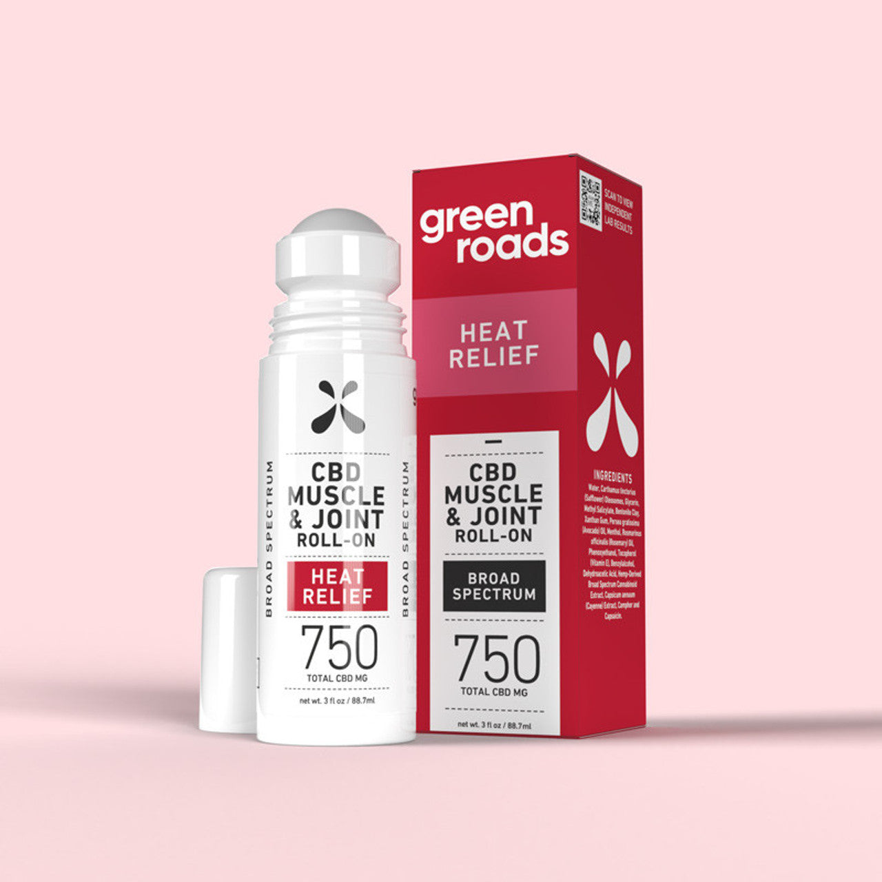 [Green Roads Hot Seller] Heat Relief CBD Roll-On - 750mg (3oz)
