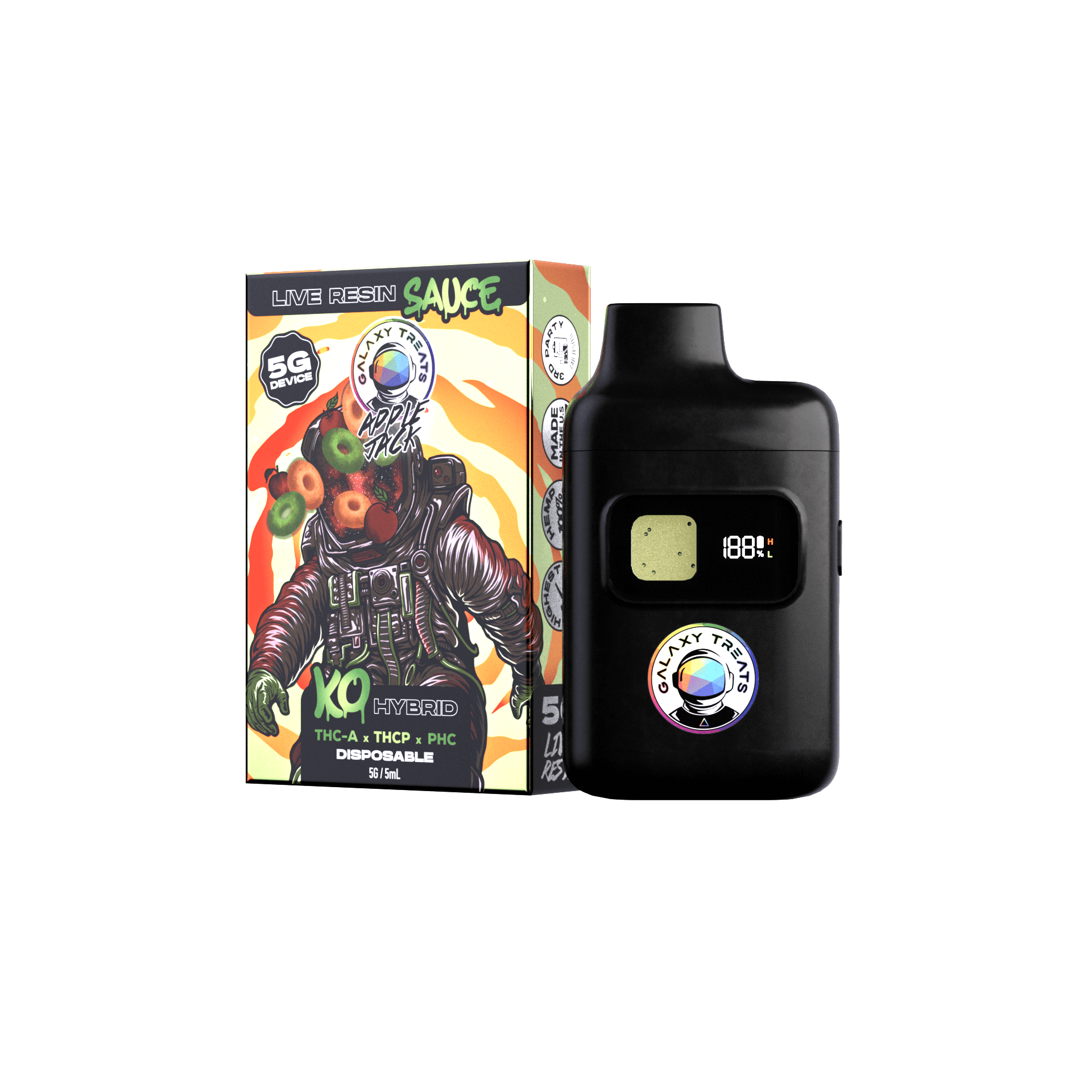 Galaxy Treats Apple Jack Live Resin Disposables Best Price