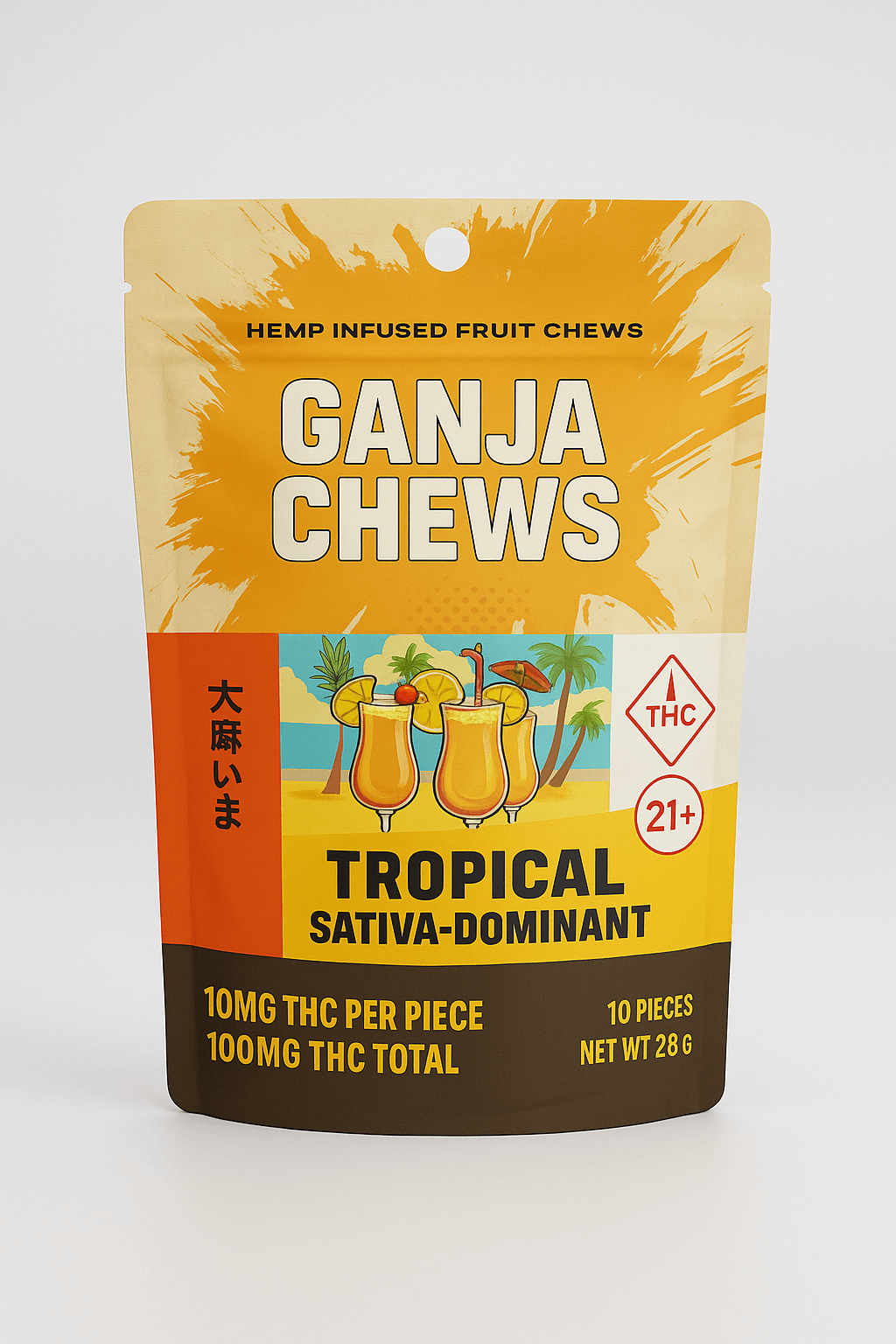 Ganja Chews – 100mg D9 Gummies