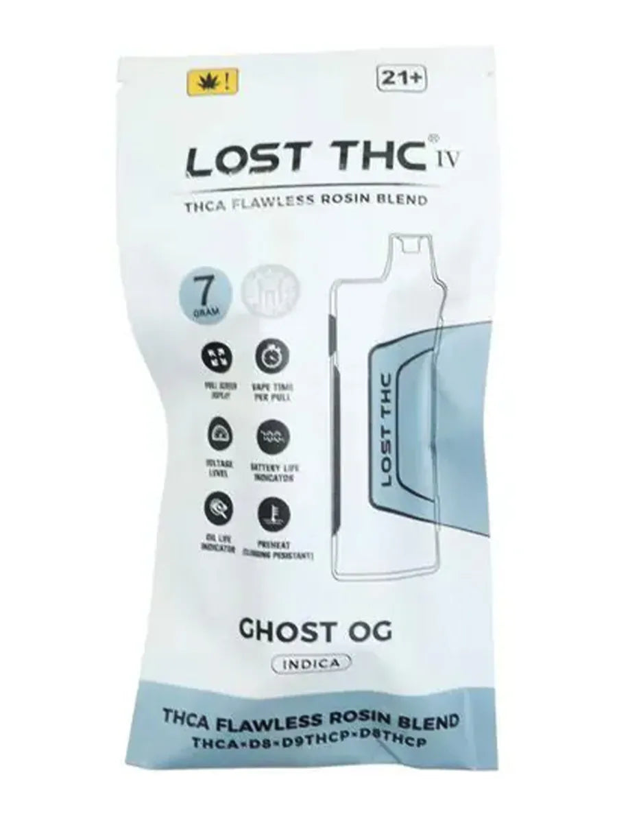 Ghost OG Lost THC THCA Flawless Rosin Blend Disposable 7G