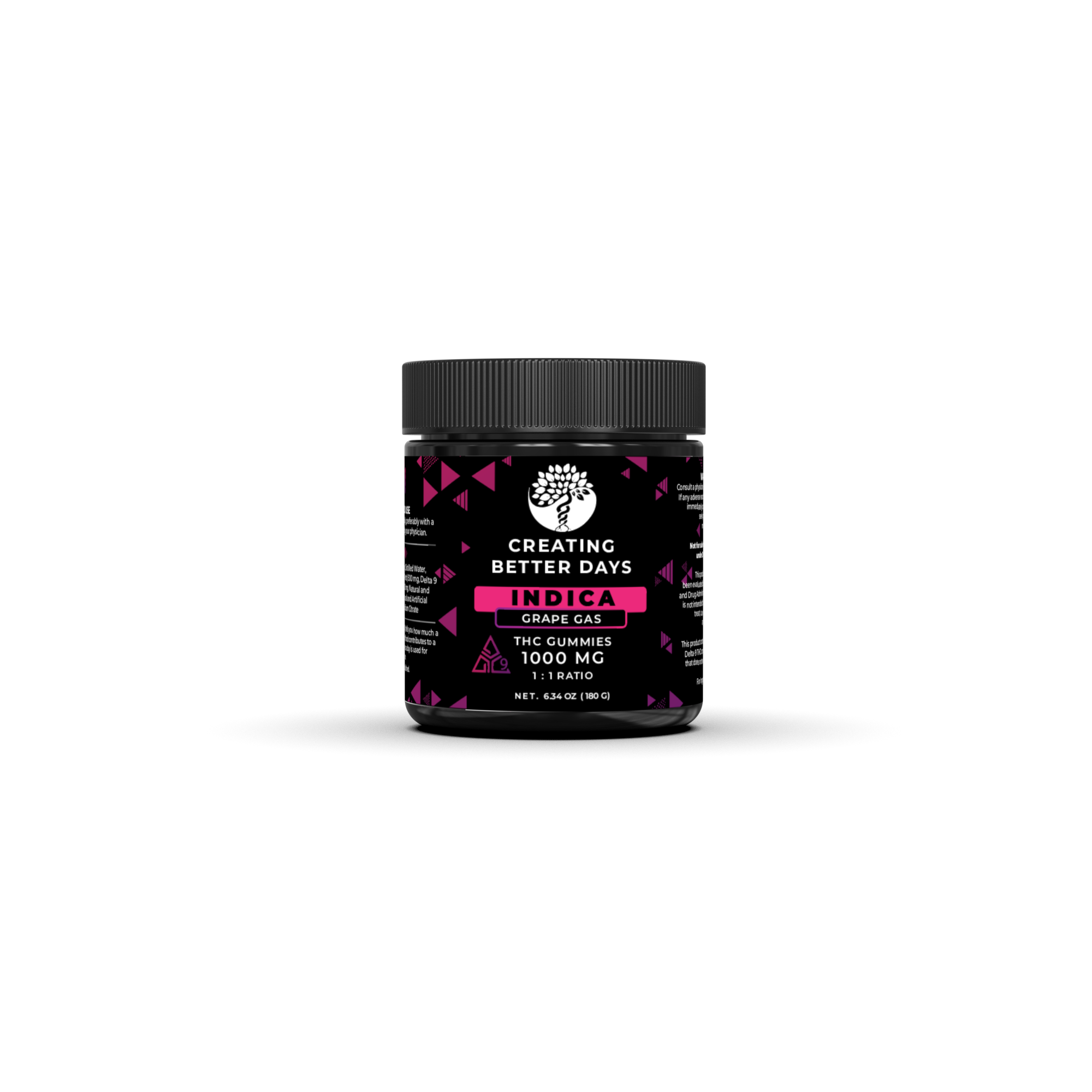 Creating Better Days Grape Gas Delta 9 Gummies 1000 MG